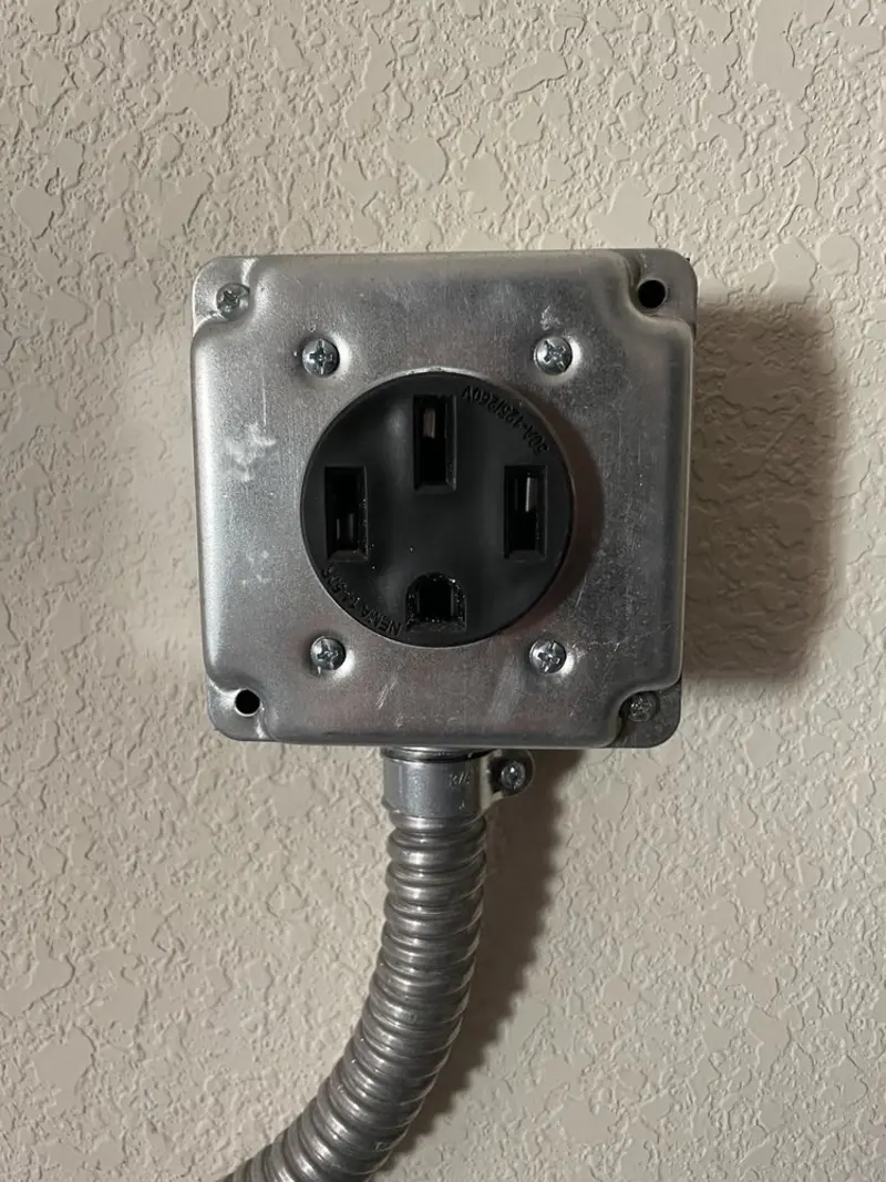 NEMA 14-50 outlet installed for Smart Home Electrical in Sauk Rapids